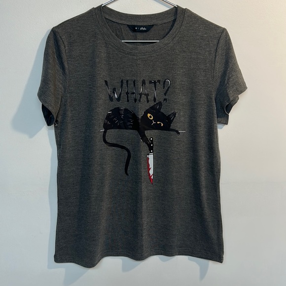 Soulmia brand women’s T-Shirt size M gray color - Picture 1 of 3